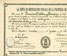 Diploma de la Junta de la Instrucción Pública de la Provincia de Navarra
