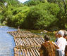 Almadía en el río Irati