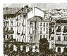 Grabado de la plaza del Castillo, 1868