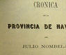 J. Nombela. Crónica de la provincia de Navarra