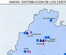 ANFAS. Distribución de los centros. 1989