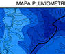 Mapa pluviométrico