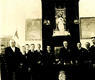 Agustín Blanco, (Estella) y concejales del Ayuntamiento de Sangüesa