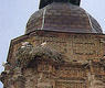 Cascante. Cigüeñas en la Torre de la Iglesia