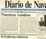 Nuevo formato de Diario de Navarra (8.5.1984)
