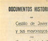 F. Escalada; Documentos históricos de Javier (1931)