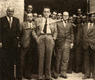 Fortunato Aguirre con un grupo de alcaldes