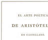 J. Goya; El arte poética de Aristóteles