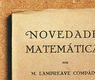 Mariano Lampreave, Novedades matemáticas (Pamplona, 1933)