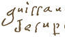 Firma de Guillaume de Lupe