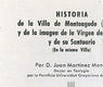 Juan Martínez Monje, Historia de la villa de Monteagudo