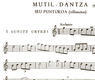 Partitura de la Mutil-dantza (Baztán)